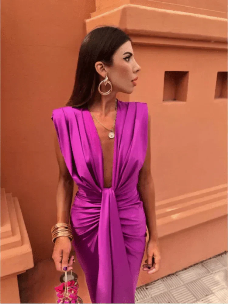 Cordelia | Elegantes Drapiertes Kleid
