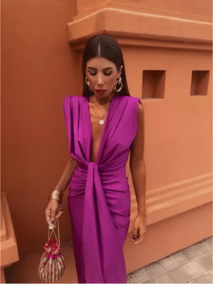 Cordelia | Elegantes Drapiertes Kleid