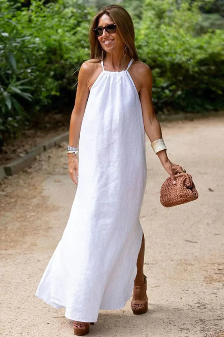 Corset-Kleid - Leinen und Baumwolle