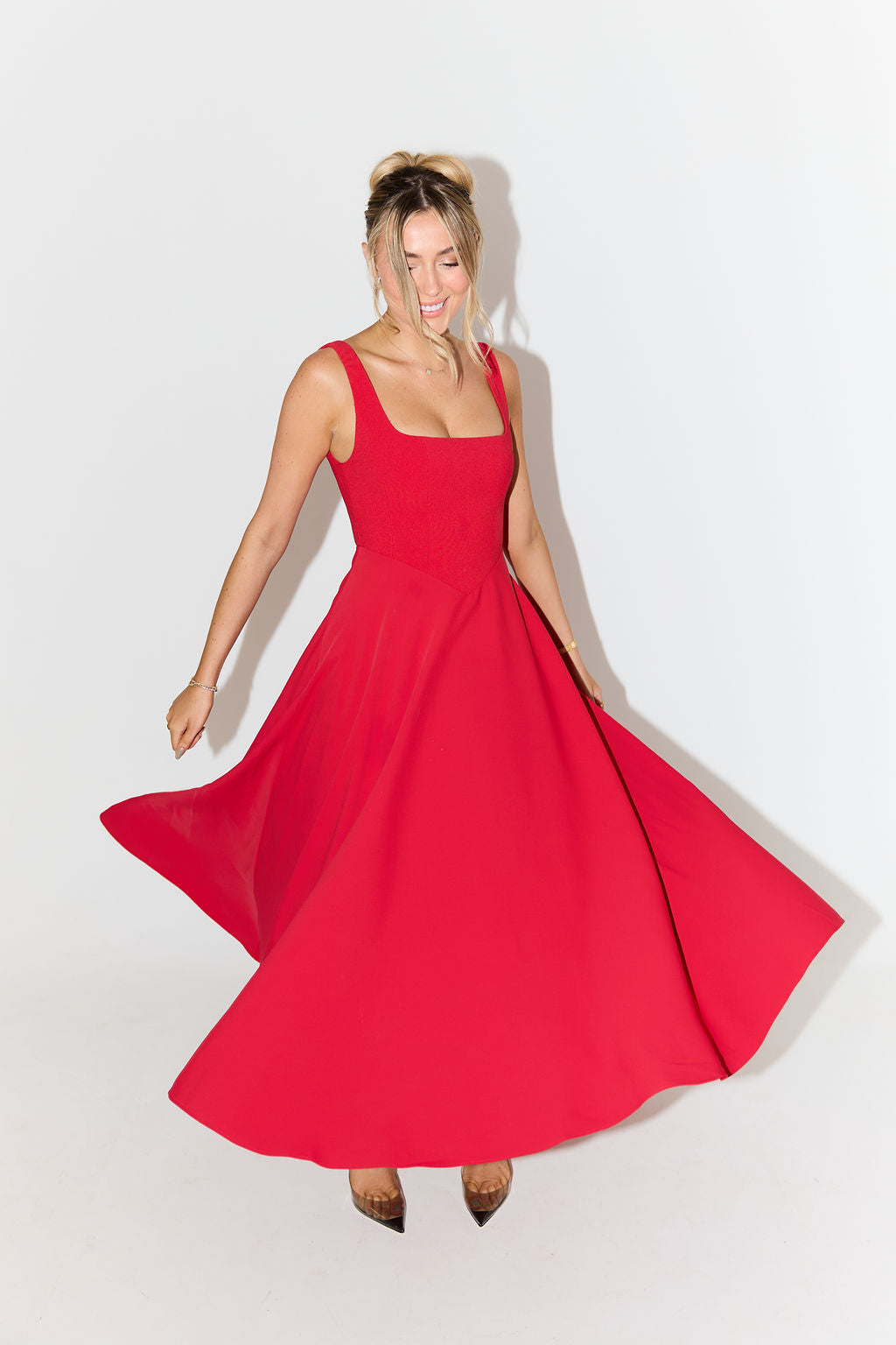 Amelia | Zeitloses, fließendes Midikleid