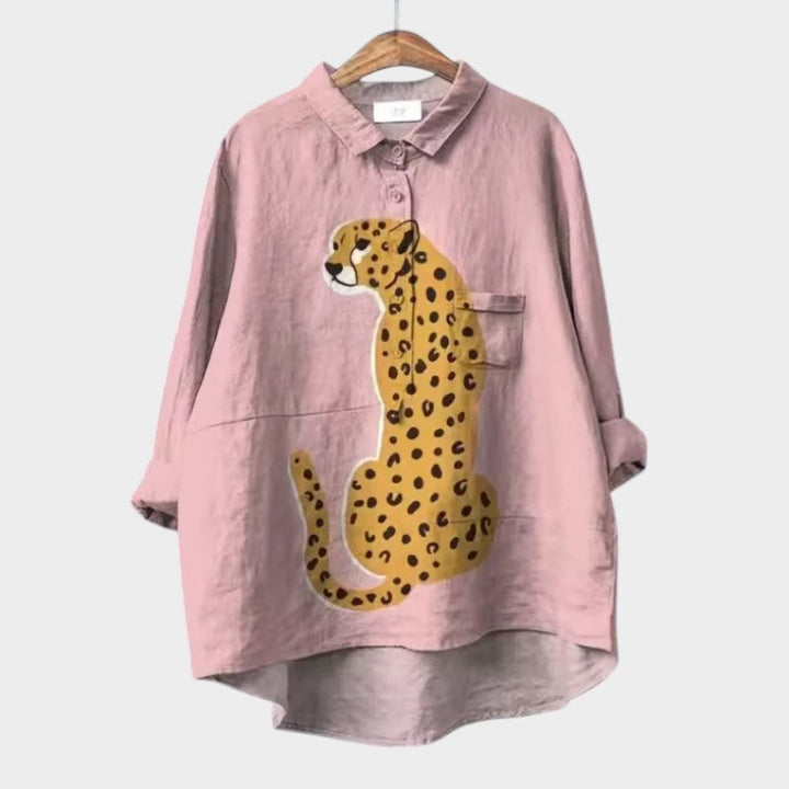 VIOLETTA | Oversized Blumenbluse mit absolutem Komfort für sonnige Tage