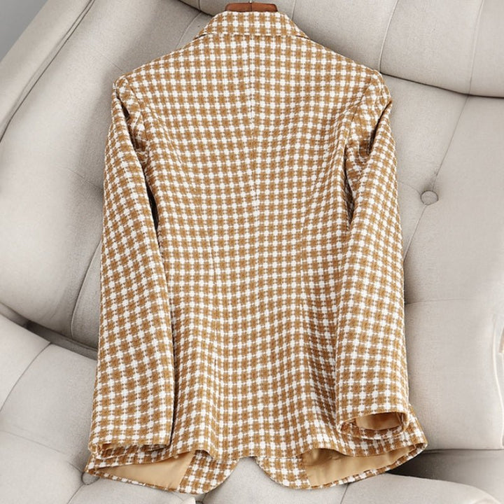 ANNEMIEKE I KLASSISCH KARIERTER BLAZER