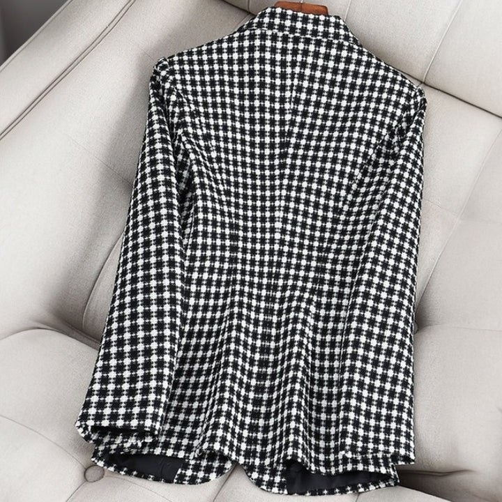 ANNEMIEKE I KLASSISCH KARIERTER BLAZER