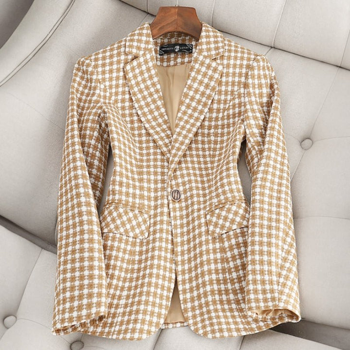 ANNEMIEKE I KLASSISCH KARIERTER BLAZER