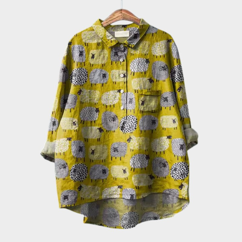 VIOLETTA | Oversized Blumenbluse mit absolutem Komfort für sonnige Tage