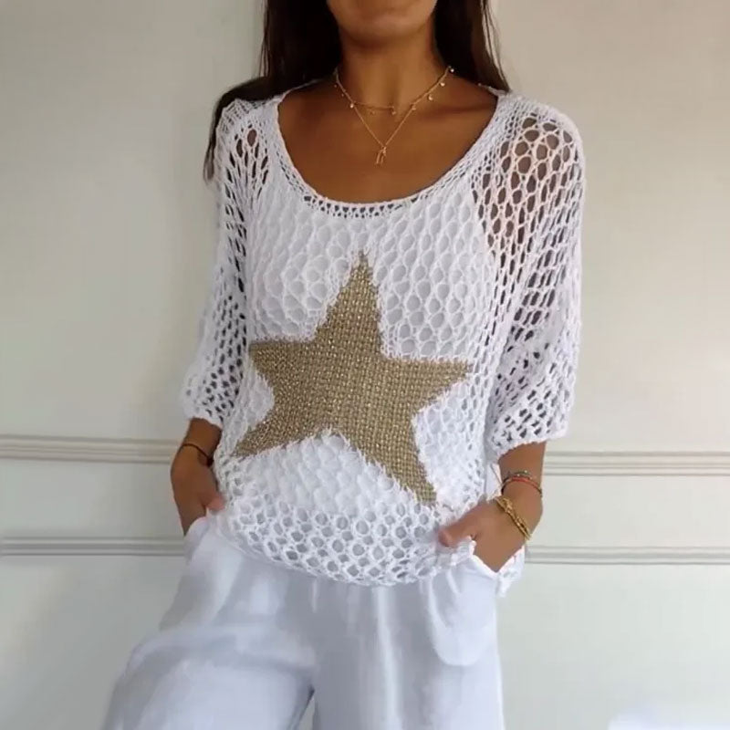 Jiah™ | Sternes Strickshirt