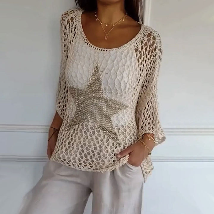 Jiah™ | Sternes Strickshirt
