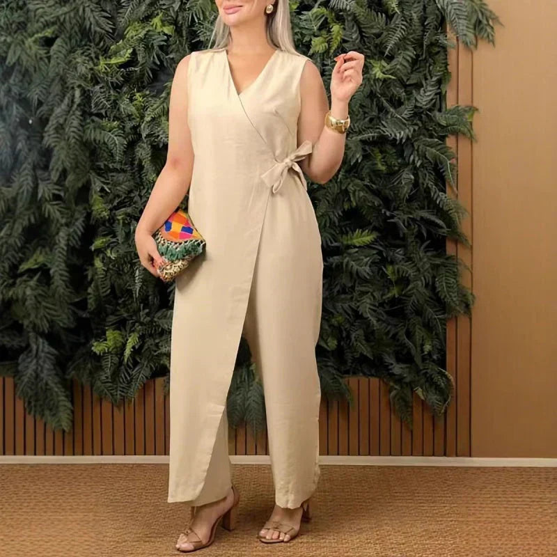 Rata | Stylischer Jumpsuit mit Umschlagausschnitt