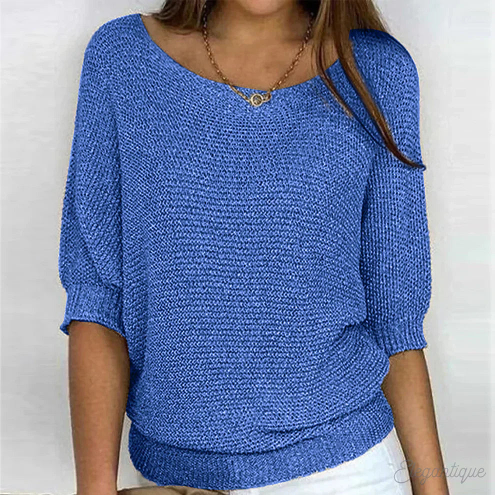 Eunice™ | Locker sitzendes Stricktop