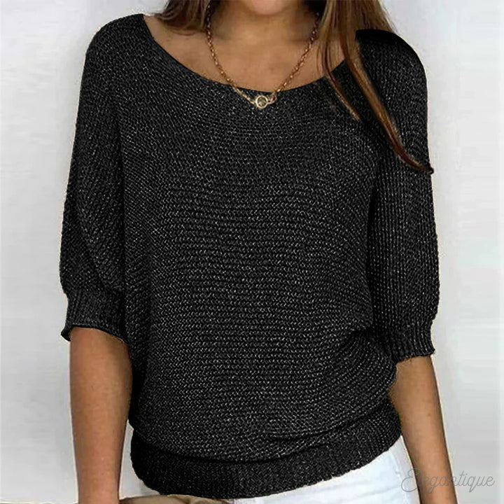 Eunice™ | Locker sitzendes Stricktop