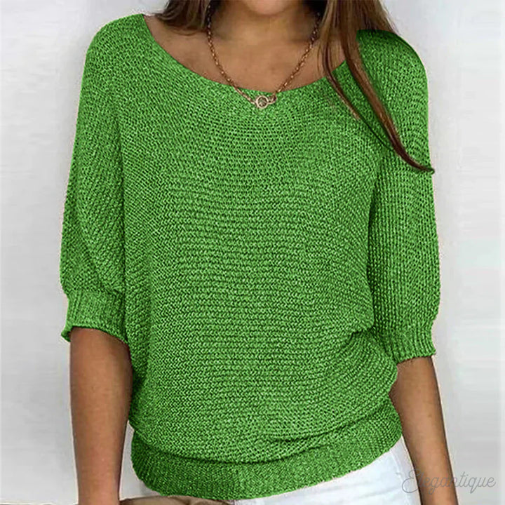 Eunice™ | Locker sitzendes Stricktop