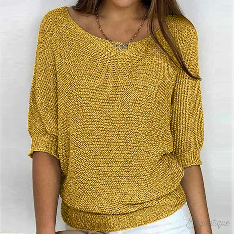Eunice™ | Locker sitzendes Stricktop