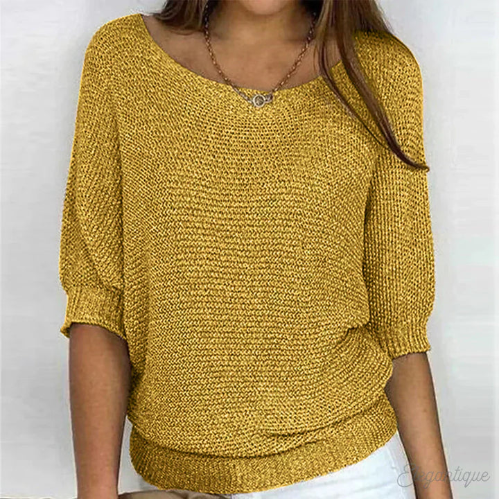 Eunice™ | Locker sitzendes Stricktop