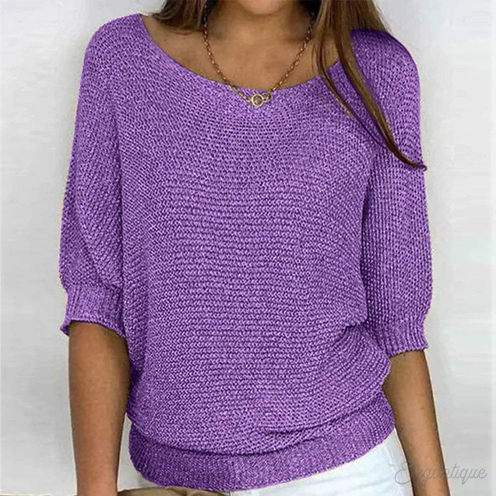 Eunice™ | Locker sitzendes Stricktop