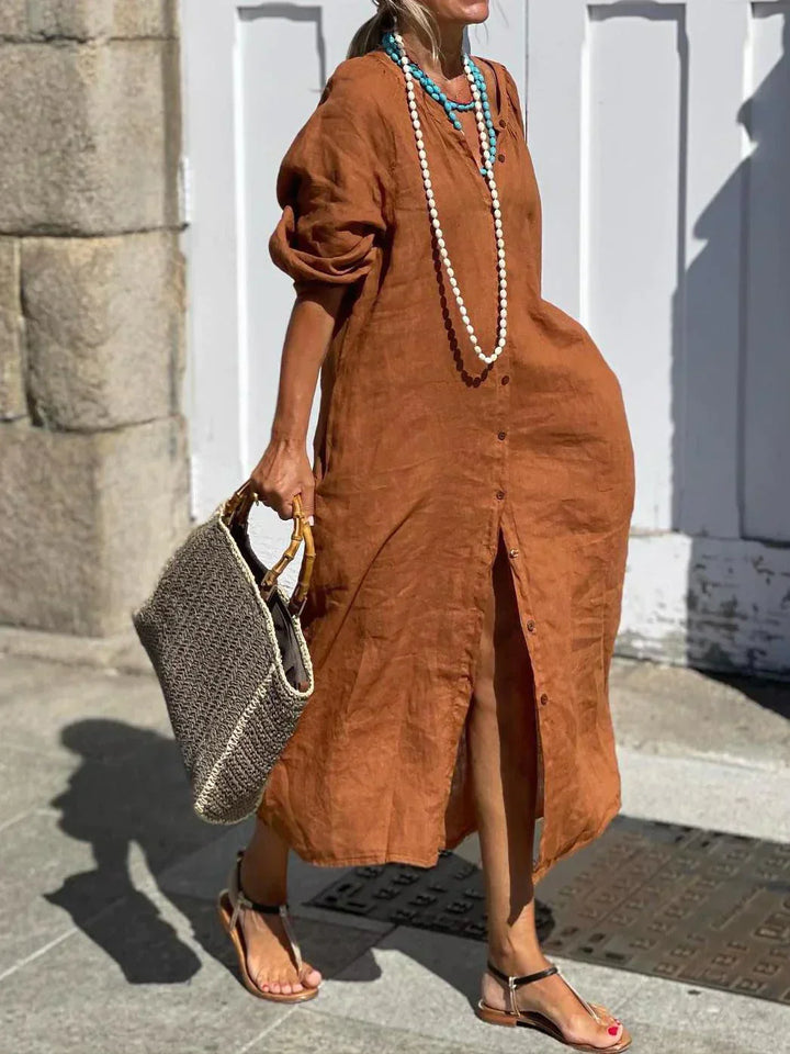 Lena | lockere Leinenkleid