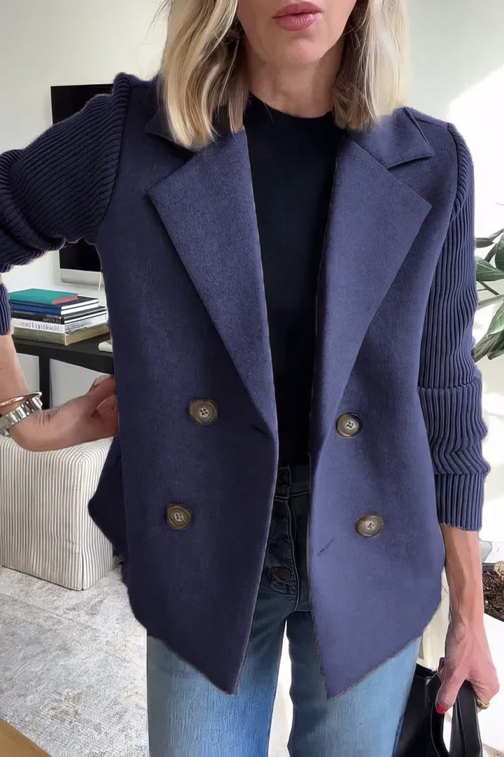 CLAIRE | Patchwork Cardigan in Jeans